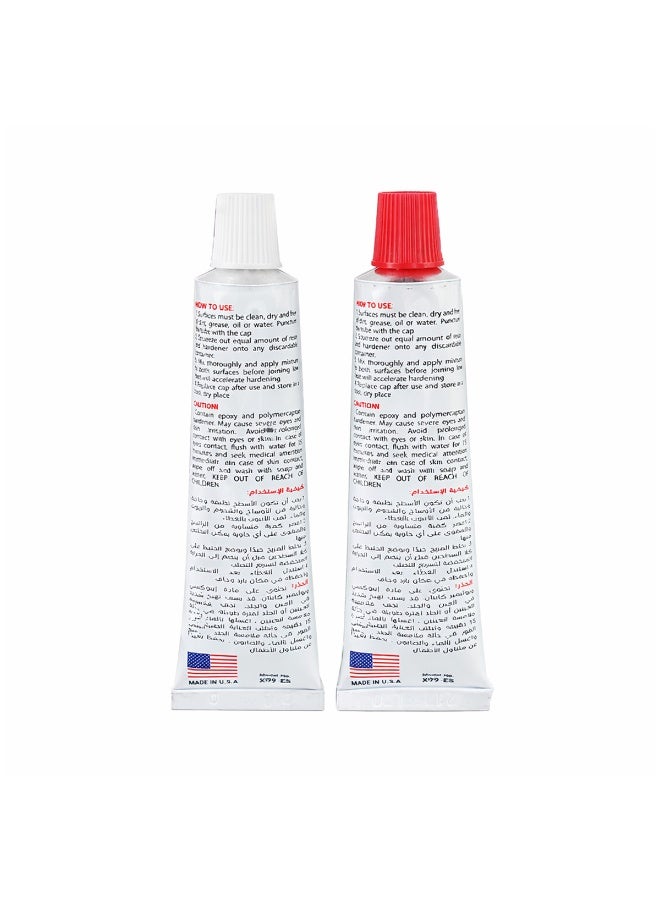 Xpro X-PRO 99 Epoxy Steel 4 Minute Kwik-Set Cold Weld Adhesive, 2oz (57g) Kit, Heavy Duty Resin & Hardener for Metal Repair, Steel, Iron, Aluminum, Stone & Concrete, Fuel Resistant, Industrial Strength Gap Filler, Sealant & Thread Fixer - Image 2